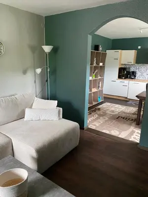 Küche/Küchenzeile in der Unterkunft Ferienwohnung Rockenbach