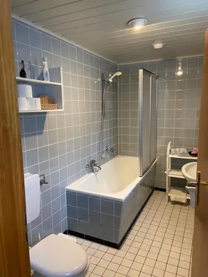 Ein Badezimmer in der Unterkunft Land-Haus Sonnenhang