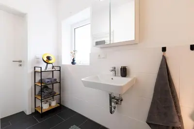 Küche/Küchenzeile in der Unterkunft Lava-Loft (Ferienwohnung)