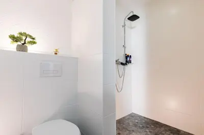 Ein Badezimmer in der Unterkunft Lava-Loft (Ferienwohnung)