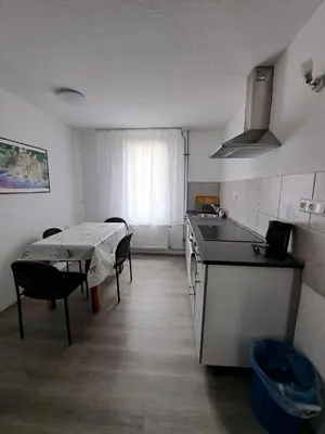Küche/Küchenzeile in der Unterkunft Ferienwohnung Sonnenblume