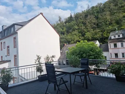 Ein allgemeiner Bergblick oder ein Berglick von der Ferienwohnung aus