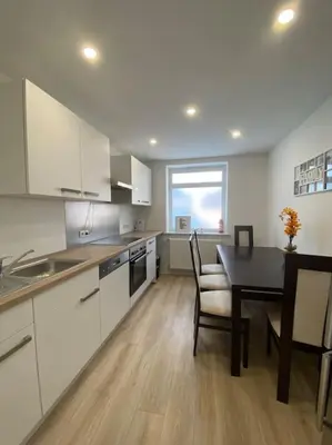 Küche/Küchenzeile in der Unterkunft Charmantes Feriendomizil, Haus mit Garten 30 km Bonn und Koblenz, 3 bis zu 8 Personen