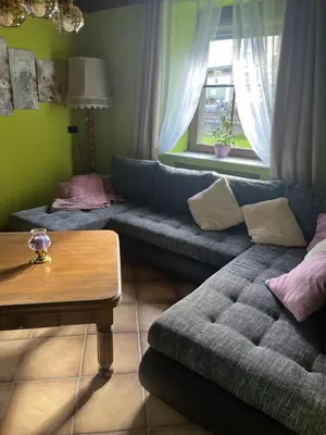 Ein Sitzbereich in der Unterkunft FeWo Anastasija