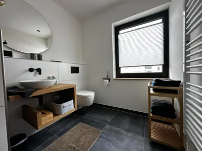 Ein Badezimmer in der Unterkunft Ferienwohnungen Heimatliebe