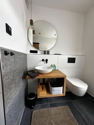 Ein Badezimmer in der Unterkunft Ferienwohnungen Heimatliebe