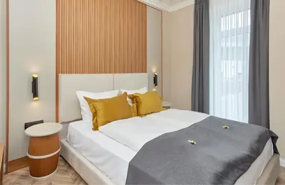 Ein Bett oder Betten in einem Zimmer der Unterkunft Hoffmanns Weinstube