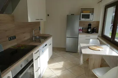 Küche/Küchenzeile in der Unterkunft Ferienwohnung Hilberath