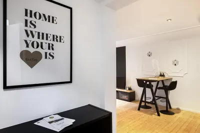 Grundriss der Unterkunft Vintage Apartment 2 Black am Kurpark von Bad Ems