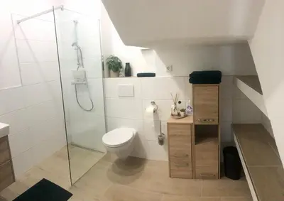Ein Badezimmer in der Unterkunft Traumhaftes Studioappartement