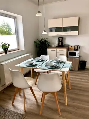 Küche/Küchenzeile in der Unterkunft Traumhaftes Studioappartement