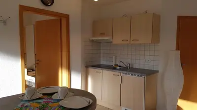 Küche/Küchenzeile in der Unterkunft Ferien mit Wein