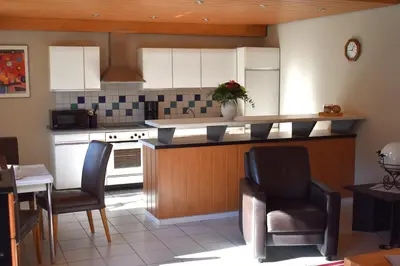 Küche/Küchenzeile in der Unterkunft Ferienwohnung Reis