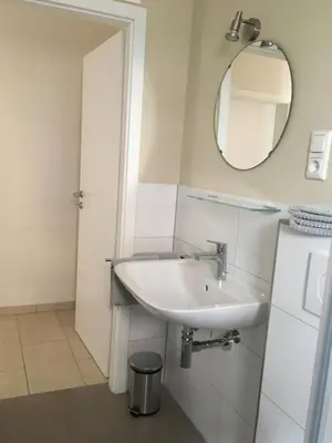 Ein Badezimmer in der Unterkunft Ferienwohnung Heuser II