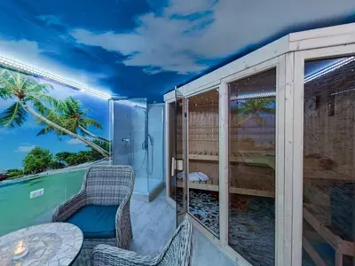 Der Swimmingpool an oder in der Nähe von Stad Vakantiehuis Daun