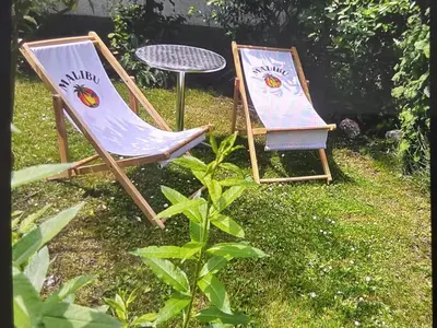 Ein Garten an der Unterkunft Guidos Place Souterrain Apartment