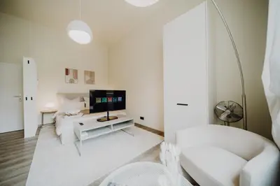 Ein Badezimmer in der Unterkunft LLR Design Apartment - Soleil Blanc im Zentrum von Koblenz