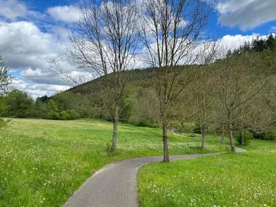 Naturlandschaft in der Nähe des Ferienhauses