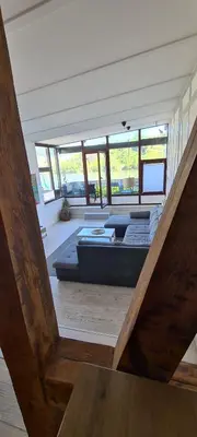 Ein Sitzbereich in der Unterkunft Castello Apartment Boppard