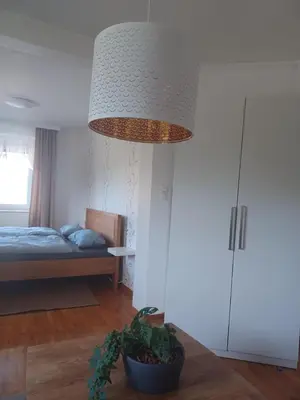 Ein Bett oder Betten in einem Zimmer der Unterkunft Ferienwohnung Milly