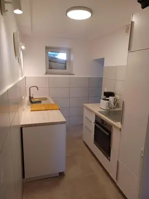Küche/Küchenzeile in der Unterkunft Ferienwohnung Milly