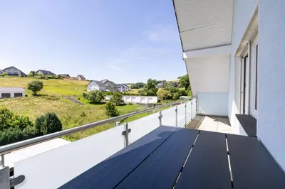 Ein Balkon oder eine Terrasse in der Unterkunft Pitlane-Apartment 2