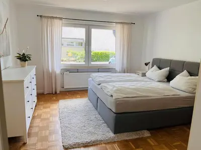 Ein Bett oder Betten in einem Zimmer der Unterkunft Ferienwohnung Kleinmann in Kordel