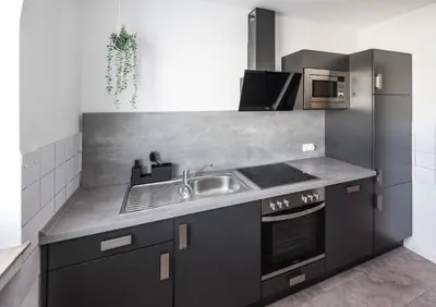 Küche/Küchenzeile in der Unterkunft Gemütliche Wohnung in Koblenz