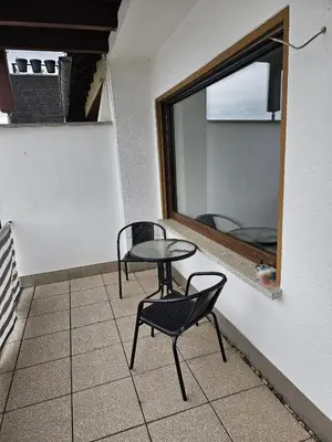 Ein Balkon oder eine Terrasse in der Unterkunft Gemütliche Ferienwohnung