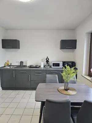Küche/Küchenzeile in der Unterkunft Gemütliche Ferienwohnung