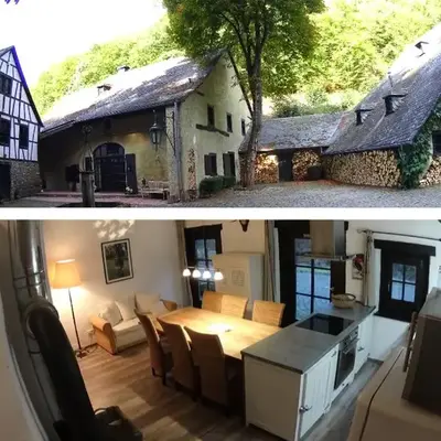 Remise einer historischen Wassermühle im Hunsrück