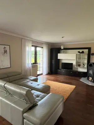 Ein Sitzbereich in der Unterkunft Ferienwohnung am Nürburgring
