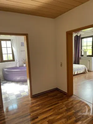 Ein Bett oder Betten in einem Zimmer der Unterkunft Ferienwohnung am Nürburgring