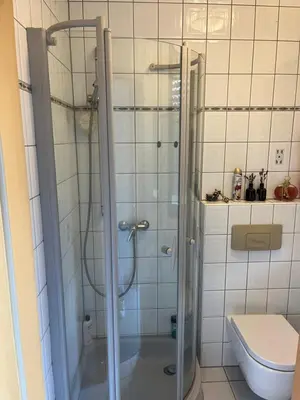 Ein Badezimmer in der Unterkunft Ferienwohnung am Nürburgring