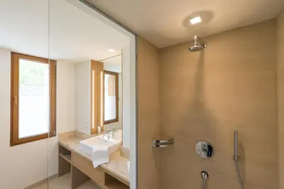Ein Badezimmer in der Unterkunft Ruland's Brunnenhaus