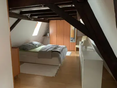 Ein Bett oder Betten in einem Zimmer der Unterkunft Altstadtblick