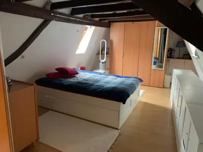 Ein Bett oder Betten in einem Zimmer der Unterkunft Altstadtblick