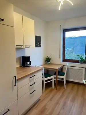 Küche/Küchenzeile in der Unterkunft Ferienwohnung Marx
