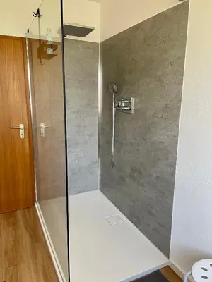 Ein Badezimmer in der Unterkunft Ferienwohnung Marx