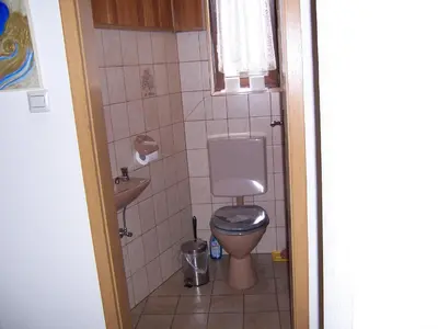 Ein Badezimmer in der Unterkunft Ferienwohnung Huhn