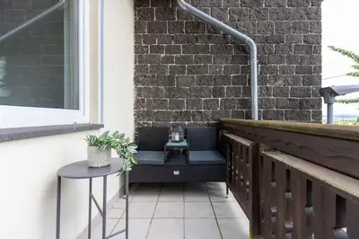Ein Balkon oder eine Terrasse in der Unterkunft Vulkan-Loft