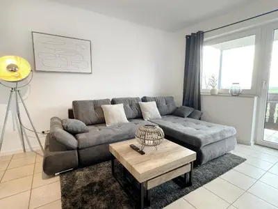 Ein Sitzbereich in der Unterkunft Vulkan-Loft