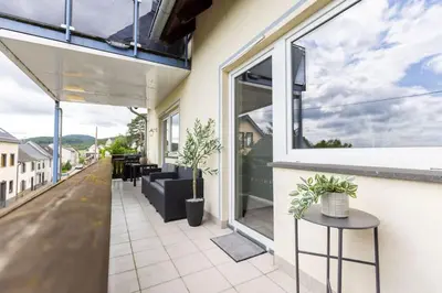 Ein Balkon oder eine Terrasse in der Unterkunft Vulkan-Loft