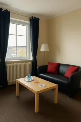 Ein Sitzbereich in der Unterkunft Schloss Hotel Kastellaun