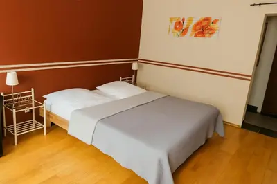 Ein Bett oder Betten in einem Zimmer der Unterkunft Schloss Hotel Kastellaun