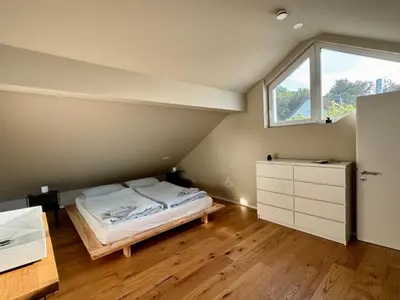 Ein Bett oder Betten in einem Zimmer der Unterkunft Moselloft