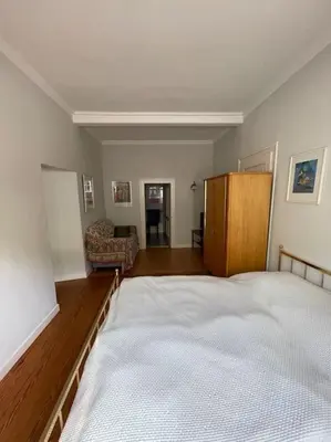 Ein Bett oder Betten in einem Zimmer der Unterkunft Ferienwohnung Moselsteig