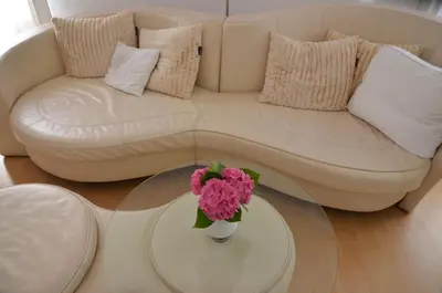 Ein Sitzbereich in der Unterkunft Appartement am Oranienpark im Kurviertel