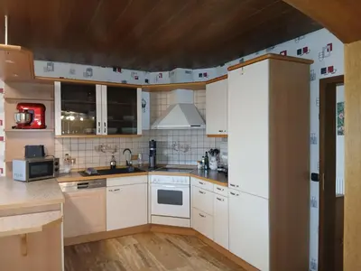Küche/Küchenzeile in der Unterkunft Ruhige Ferienwohnung im Hunsrück