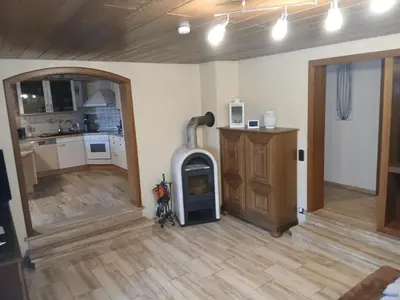 Küche/Küchenzeile in der Unterkunft Ruhige Ferienwohnung im Hunsrück